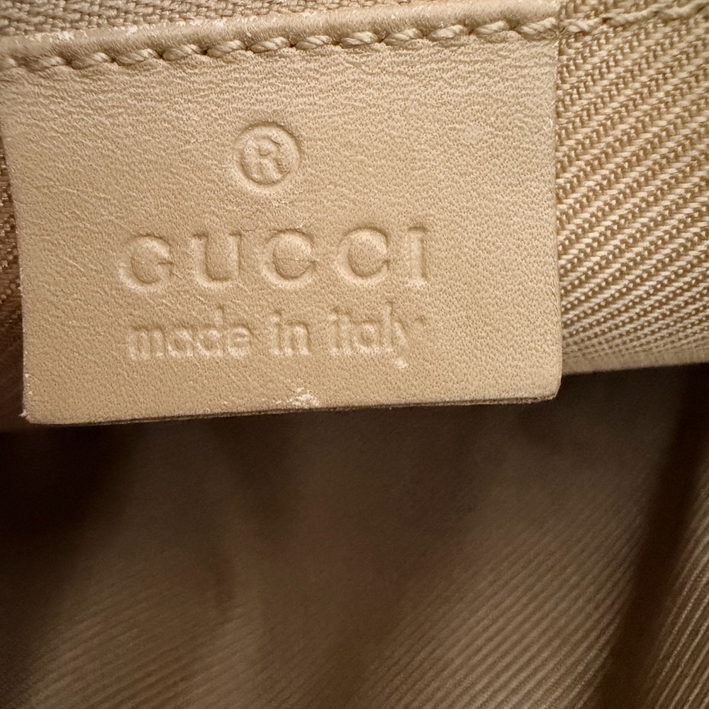 Gucci Tan Suede Shoulder Bag with Gold Hardware - Picture 16 of 16